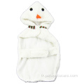 manteau d&#39;animal familier de chien bon marché vêtements de chien de bonhomme de neige en peluche
